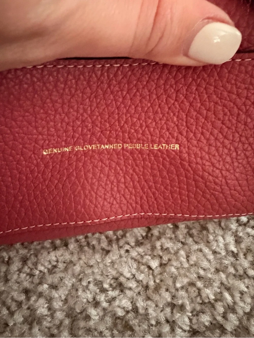 Coach Burgundy Leather Crossbody with Brown Strap vintage